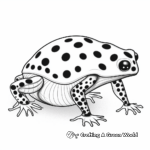 Kid-Friendly Cartoon Poison Dart Frog Coloring Pages 1