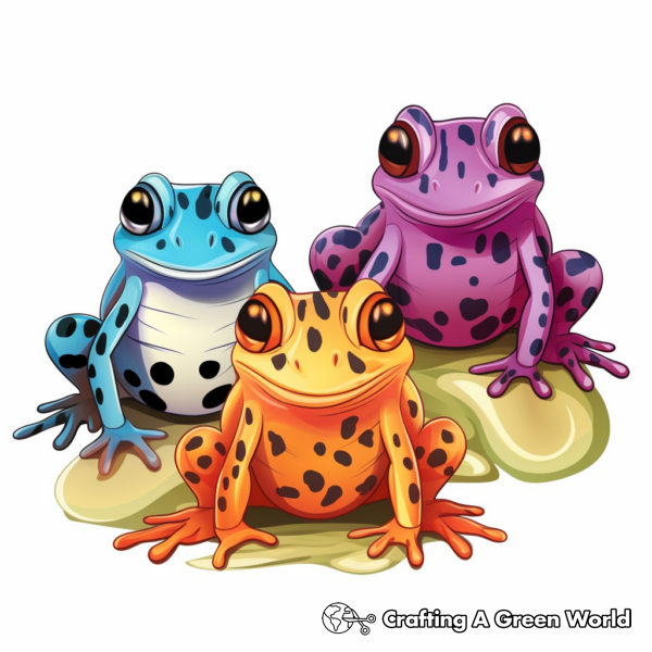 Poison Dart Frog Coloring Pages - Free &amp; Printable!