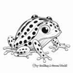 Kid-Friendly Cartoon Poison Dart Frog Coloring Pages 3