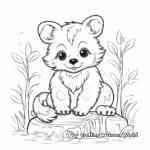 Kid-Friendly Cartoon Red Panda Coloring Pages 2