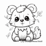 Kid-Friendly Cartoon Red Panda Coloring Pages 4