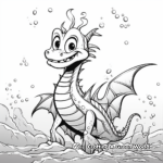 Kid-Friendly Cartoon Sea Dragon Coloring Pages 2