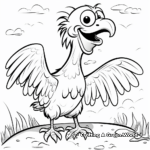 Kid-Friendly Cartoon Vulture Coloring Pages 3