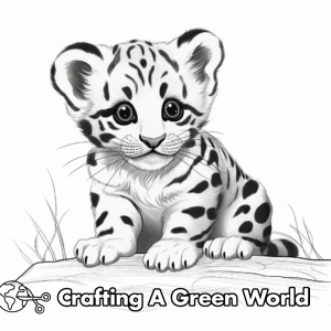 Clouded Leopard Coloring Pages - Free &amp; Printable!