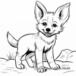 Kid-Friendly Coyote Pup Coloring Pages 3