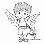 Kid-Friendly Cupid God of Love Coloring Pages 4