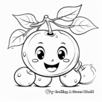 Kid-Friendly Cute Cherries Coloring Pages 2