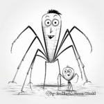 Kid-Friendly Daddy Long Legs Coloring Pages 1