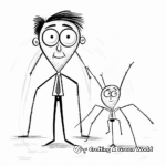 Kid-Friendly Daddy Long Legs Coloring Pages 2