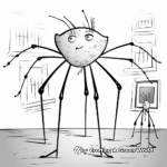 Kid-Friendly Daddy Long Legs Coloring Pages 4