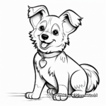 Kid-Friendly Fluffy Corgi Coloring Pages 1