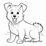 Kid-Friendly Fluffy Corgi Coloring Pages 2