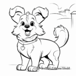 Kid-Friendly Fluffy Corgi Coloring Pages 3