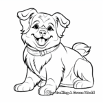 Kid-Friendly Fluffy Corgi Coloring Pages 4