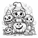 Kid-Friendly Halloween Candy Coloring Pages 4