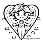Kid-Friendly Holy Spirit in Heart Coloring Pages 1