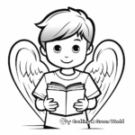 Kid-Friendly Holy Spirit in Heart Coloring Pages 2