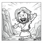 Kid-Friendly Jesus Resurrection Coloring Pages 2