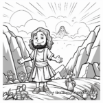 Kid-Friendly Jesus Resurrection Coloring Pages 3