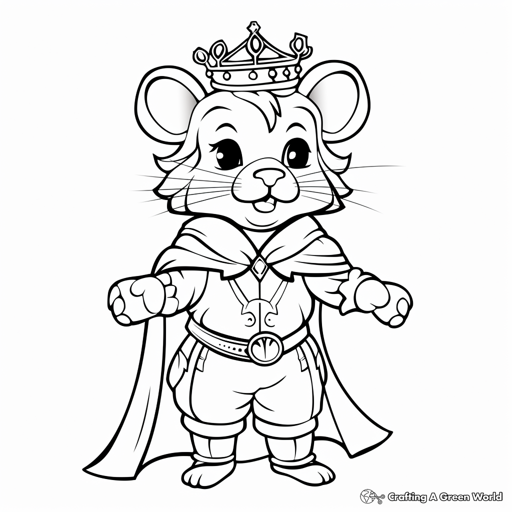 Kid-Friendly Mouse King Coloring Pages 3