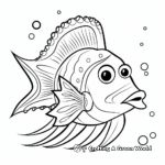 Kid-friendly Queen Angelfish Coloring Pages 2