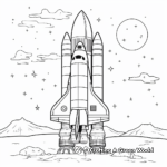 Kid-Friendly Rocket Ship Coloring Pages 2