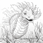 Kid-friendly Seahorse Beast Coloring Pages 2