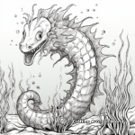 Kid-friendly Seahorse Beast Coloring Pages 3