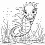 Kid-friendly Seahorse Beast Coloring Pages 4
