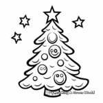 Kid-Friendly Simple Christmas Tree Coloring Pages 1
