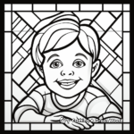Kid-Friendly Simple Mosaic Coloring Pages 2