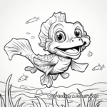 Kid-Friendly Walleye Coloring Pages 3