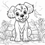 Kid-Friendly Yorkie Doodle Coloring Pages 1