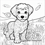 Kid-Friendly Yorkie Doodle Coloring Pages 3