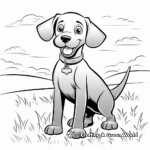 Kids Friendly Cartoon Black Lab Coloring Pages 4