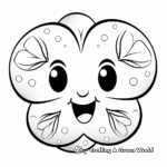 Kids Friendly Cartoon Style Sand Dollar Coloring Pages 1