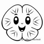 Kids Friendly Cartoon Style Sand Dollar Coloring Pages 4