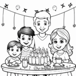 Kid's Friendly Printable New Year's Eve Party Coloring Pages 1