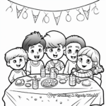 Kid's Friendly Printable New Year's Eve Party Coloring Pages 2