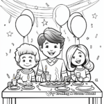 Kid's Friendly Printable New Year's Eve Party Coloring Pages 4