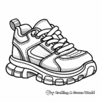 Kid's Running Shoe Coloring Pages 3