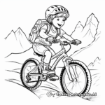 Kids’ Mountain Bike Adventure Coloring Pages 2