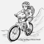 Kids’ Mountain Bike Adventure Coloring Pages 4