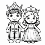 King and Queen Crown Duo Coloring Pages 4