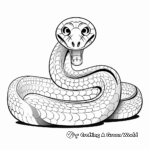 King Cobra: The Enthralling Snake Coloring Pages 3
