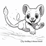 Kinkajou in Action Coloring Pages 3