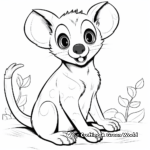 Kinkajou In The Jungle Coloring Pages 2