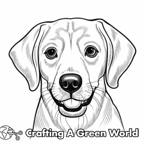 Dog Head Coloring Pages - Free &amp; Printable!