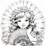 Lace Fan Detail Coloring Pages for Advanced Artists 3