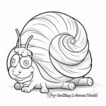 Land Snail Coloring Pages for Kids 2